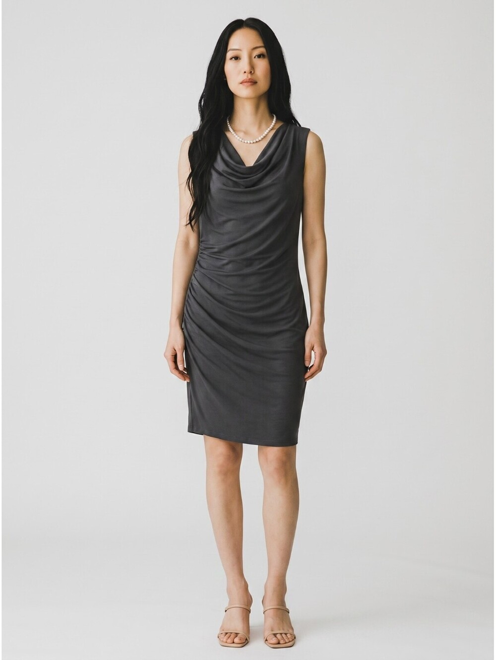KDash by Kardashian NWOT Stretchy Ruched Dress-Size XS-Black